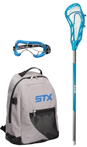 STX Lacrosse Girl's Exult 200 Starter Pack, Electric Blue