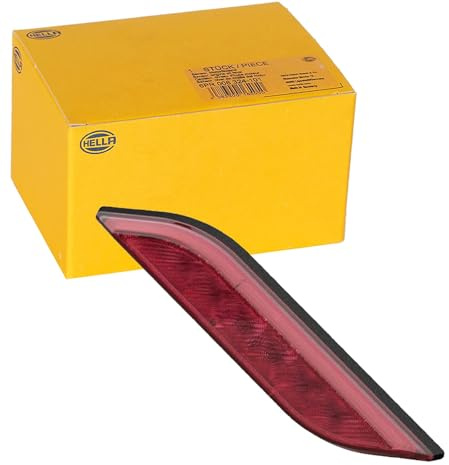 HELLA Dimbakljus - Shapeline Style - LED - 24V / 12V - slim - skruvad - SAE - Lyktglasfärg: röd - Kontaktutförande: AMP - 2-polig - vänster bak - 2NE 013 343-111
