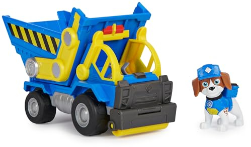 Rubble & Crew - Kipplaster-Baufahrzeug mit Wheeler-Figur (Basis Fahrzeug), Spielzeug für Kinder ab 3 Jahren