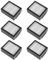 Pack de 6 Accessoires de Remplacement pour iRobot Roomba i7+ E5 E6 I3, 6 Pièces Filtres de Remplacement HEPA pour iRobot Roomba, Pièces de Rechange pour Extracteur de Poussière