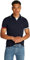 Tommy Hilfiger Herren Poloshirt Kurzarm Flag Cuff Slim Fit, Blau (Desert Sky), XL