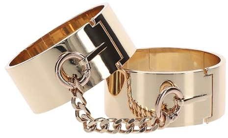 Luxus Handfesseln aus Metall, gold