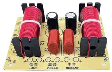 Amplificador Hi-Fi，Amplificador de Audio Filtro de audio Hi-Fi de 3 vías y 150 W, 2 unidades, for placa de circuito, filtros de cruce de altavoces estéreo, 900 Hz/4000 Hz, divisores de frecuencia de 3