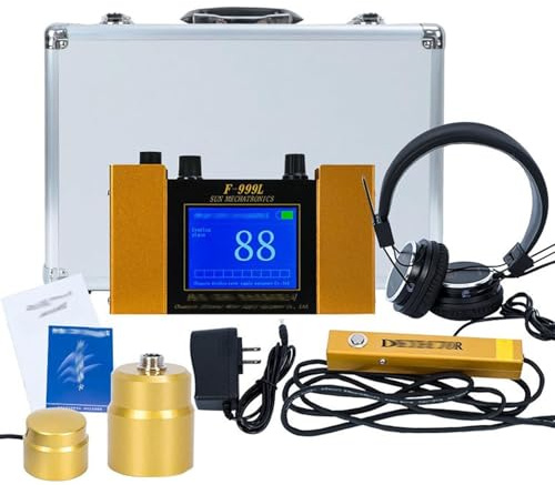 F-999l Rilevatore Perdite D'acqua Rilevatore Perdite Tubi Riscaldamento a Pavimento Ad Alta Precisione Ascolta Tester Suono Rilevatore Con 4 Marce Regolabili,Profondità Rilevamento 2 Metri