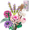 Mini Rose Flower Bouquet Building Sets, Artificial Flowers, Set for Adults, DIY Unique Home Décor, Idea Gifts, 547 Pieces Botanical Collection Design Kit for Adults Kids, Birthday, Mother's Day