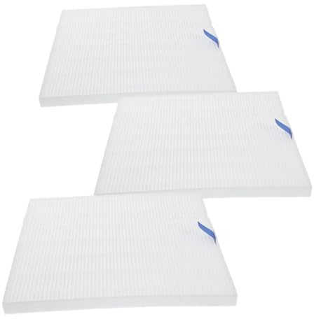 Healvian Filtro di Ricambio ad Alta Efficienza Unghie per Aspiratore Polvere 3 Pezzi Filtro in Carta Ped e Pp Composito per Salone e Uso Domestico