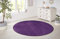 Hanse Home Nasty Teppich Rund – Wohnzimmerteppich Flauschiger Kurzflor Einfarbig Unifarben für Esszimmer, Wohnzimmer, Kinderzimmer, Flur, Schlafzimmer, Küche – Uni Violett, 133cm