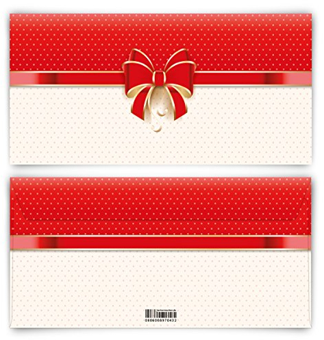 Briefumschläge (30 Stück) DIN Lang - Geschenkschleife