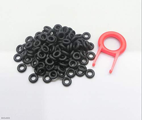 F-MINGNIAN-SPRING 110 x Keycaps O-Ring-Schalter Schalldämpfer für Cherry MX Tastatur-Dämpfer Ersatz Geräuschunterdrückung Tastatur O-Ring-Dichtung, Schwarz, 8x5x1.5mm
