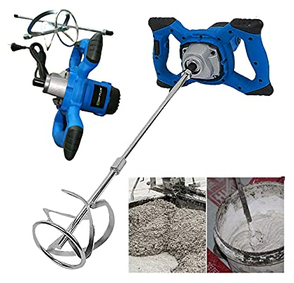 2600W Miscelatore Professionale, Miscelatore per Malta, Miscelatore Cemento, Miscelatore per Colla, Mescolatore Betoniera, Qualità Industriale, 6 Vlocità
