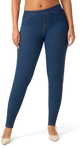 no nonsense Women's Stretch Denim Leggings with Pockets