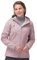 33,000ft Softshelljacke Damen Wasserdichte Atmungsaktive Warme Winterjacke Fleece Übergangsjacke Winddichte Funktionsjacke mit Kapuze Trockene Rose S