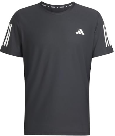 adidas Men's Own The Run Tee, Black, M