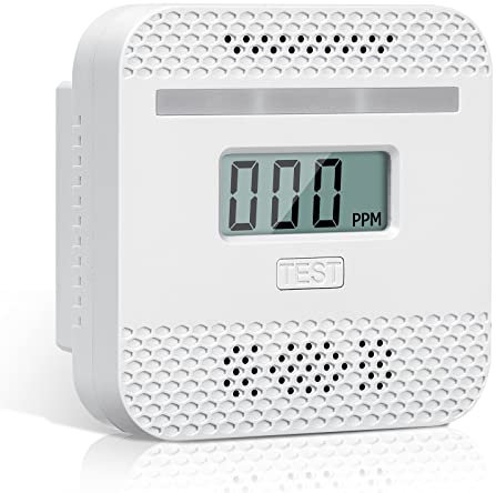 flintronic CO Melder, Kohlenmonoxid Warnmelder mit LCD Display, CO Melder Lauter 80 Db Alarm Kohlenmonoxid Melder mit Kohlenmonoxidsensor Batteriebetrieb, EN 50291 Kohlenmonoxidmelder