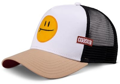 Coastal - Surf & Smile (Sand/Beige/Black) - Trucker Cap Meshcap Hat Kappe Mütze Caps