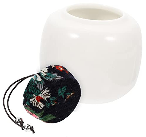 PAMINGONO Bote De Cerámica Para Té y Azúcar Tarro Hermético Decorativo Almacenamiento De Té Suelto Para