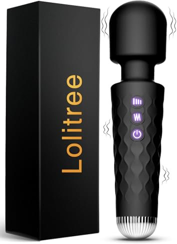 Wand Vibrator Sex Toys for Women, 20×10 Powerful Magic Flexible Wand Massager with AI Sync Vibabrator, Quiet Vibrater Handheld Vibrators for Clitoris Stimulation, Lolitree Adult Sex Toy for Couples