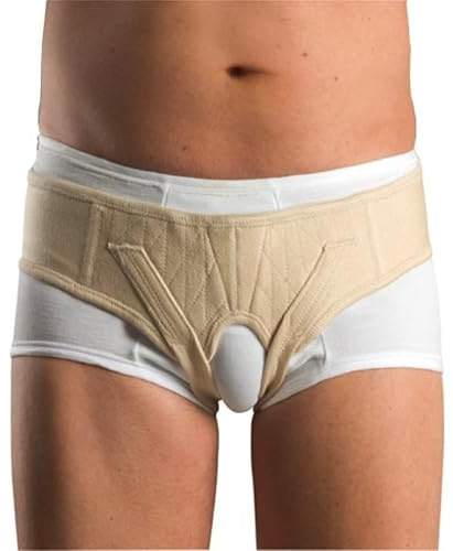 PAVIS Medically Approved Flexoflex Hernia Belt - Designed To Contain & Support Inguinal, Lower Abdonminal & Scrotal Hernias With Two Free Hernia Pads Large 85 Hip Circ 94-100cm
