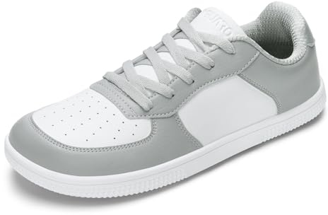 SAGUARO Barefoot Mujer Zapatillas Hombre Ligeras y Cómodas Deportivas Casual Calzado Minimalistas Antideslizante Zapatos Descalzos para Diario Urbano Caminar Gris Talla 38 EU