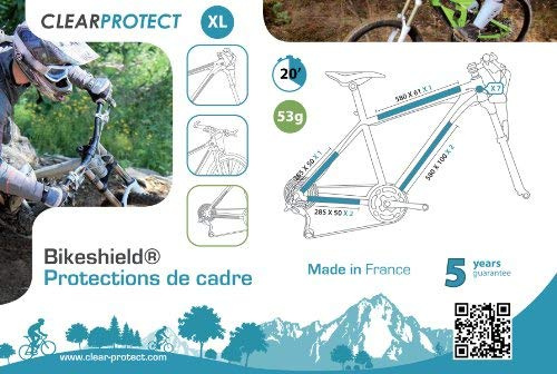 Clearprotect Rahmenschutz-Kit für Fahrrad XL