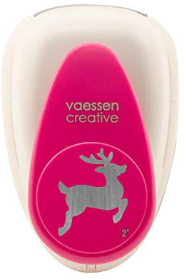 Vaessen Creative Puzzle-Stempel zum Basteln von Karten, Violett, Jumbo, plastik, violett, 12.7 x 8.5 x 6.7 cm