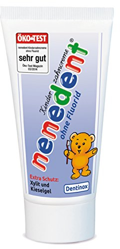 Nenedent Kinderzahnpasta ohne Fluorid, 4 x 50 ml