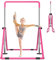 DOBESTS Gymnastics Bar, Kids Folding Horizontal Bar, Adjustable Height Gymnastic Horizontal Bars, Junior Gymnastic Training Equipment for Home Gym Indoor Garden Outdoor