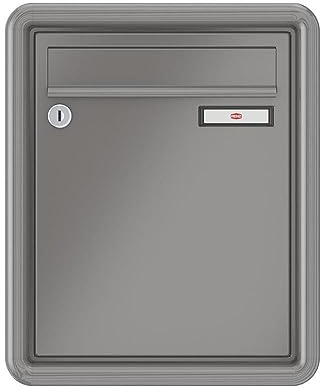 RENZ / RS3000 / Unterputz-Briefkastenanlage Einbau-Briefkasten/RAL-Farbe 9007 Volumen 8 L/Dein-Briefkasten.de