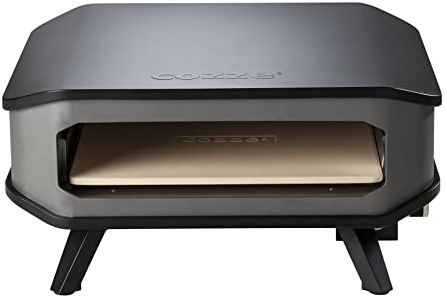 Pizzaofen 17 Zoll Cozze - GAZ 30 MBAR, Schwarz