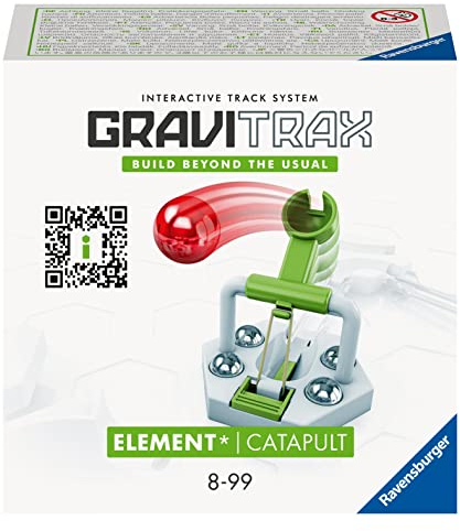 Ravensburger GraviTrax Extension Catapult-Marble Run STEM, bygg- och konstruktionsleksaker för barn i åldern 8 år +, gul