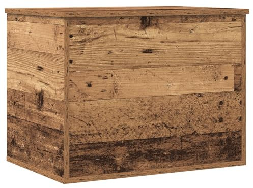 vidaXL Aufbewahrungsbox mit Deckel Altholz 60x42x46 cm Holzwerkstoff