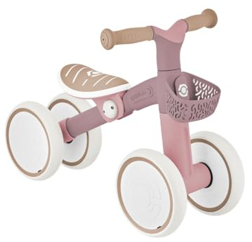 Globber - Porteur Learning Bike ECO - Rose Berry, de 1 à 3 Ans