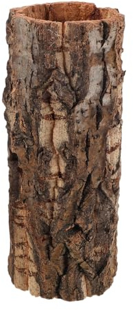 iplusmile Rifugio per Rettili in Corteccia per Anfibi Gechi e Tartarughe Decorazione in Tronco d Albero Cavo per Habitat di Lucertole e Accessori per Acquari