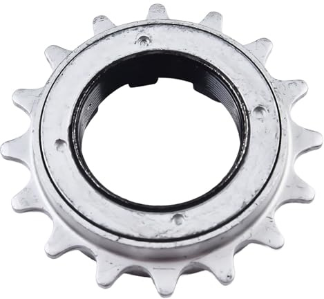 Risveglio 12T y 16T piñón libre de una sola velocidad BMX, Fixie y bicicletas eBike, para roscas imperiales y métricas, plata u oro