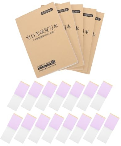 SWOOMEY 20-Pack Kolningsfritt Kvittohäfte för Småföretag Fakturaformulär Slitstarkt Papper Enkel Avrivning Kvitton och Orderbok