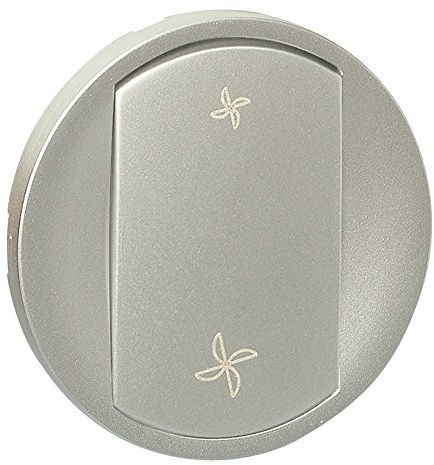 Legrand 068361 Enjoliveur Céliane pour Commande VMC, Finition Titane, Lot de 10