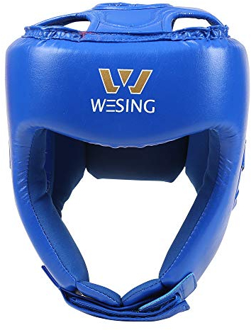 W WESING Kopfschutz für Kampfsport/Kampfsport - blau - L