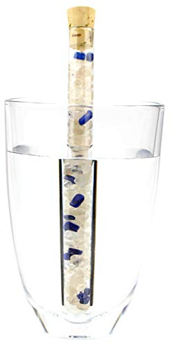 Aqua Lapis® Edelsteinstab Premium King Lapislazuli, Bergkristall Edelsteinwasser herstellen M - 160x16mm