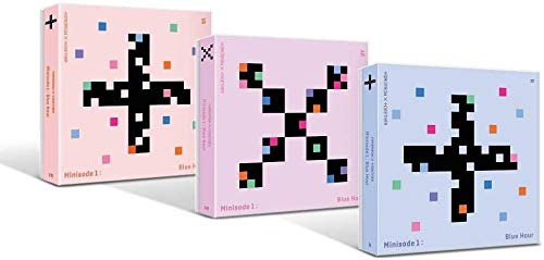 TXT Album : Blue Hour (Minisode1) - 3 Versions Set (R+AR+VR) - CDs+Photobooks+Stickers+Lyric Papers+Behind Books+Photocards+Postcards+(Extra 4 Photocards)