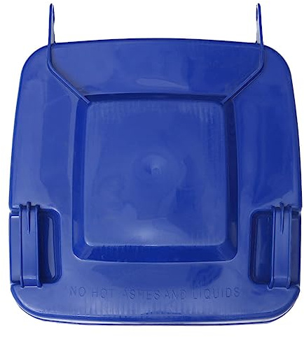 ibasenice Cleaning Tools Large Waste Bin Lid Trash Can Lid Plastic Trash Bin Lid Dustbin Accessories for Outdoor Garden Replacement (Blue, 100L)