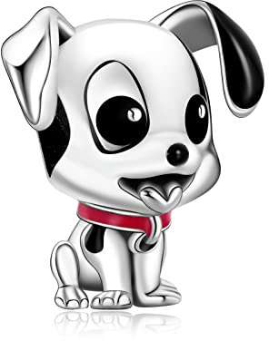 MGIUL Little Dog Charm Pendant Para Pulseras Collares Plata de ley 925 Colgantes Abalorios Joyas Regalo Para Mujer