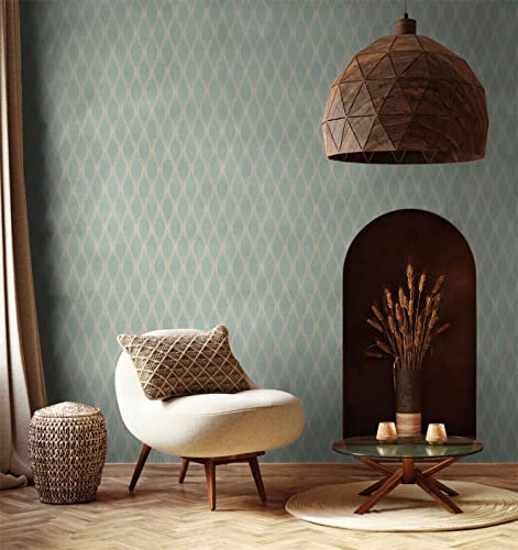 ZQMHCY Self Adhesive Wallpaper Duck Egg Blue Peel and Stick Non Woven Bathroom Bedroom Kitchen Art Deco Wallpaper 45x150cm/1 Pcs