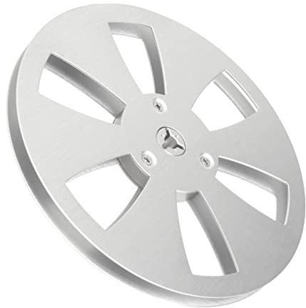 1/4 7 Inch Empty Reel for Reel to Reel Tape Recorder for Open Reel Sound Deck, Aluminum Alloy Recording Takeup Reel with 6 Hole, Replacement Opening Machine Part