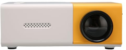 Projektor, 1080P HD USB HiFi Tragbarer Smart-Projektor mit Fernbedienung, Multi-Port, Fokussiertem Zoom, Stereo-Sound, Augenschutz, für Zuhause Im Freien (EU-Stecker)