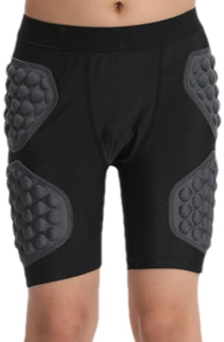 Janurium Pantalon Court rembourré aux Hanches – Short Respirant pour | Short de Compression rembourré pour Jeunes, Pantalon de Protection pour Jeunes