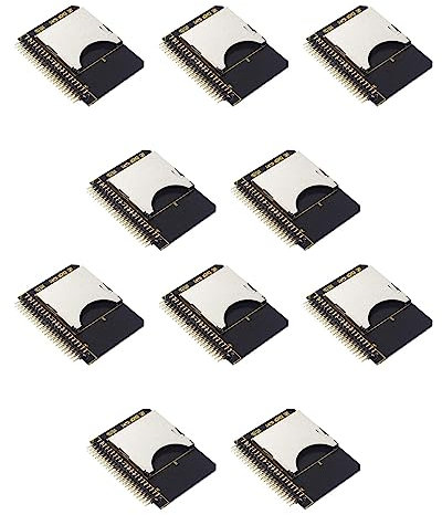 Giwnhvx 10X IDE SD-adapter SD till 2,5 IDE 44 stift adapterkort 44 stift hanomvandlare SDHC/SDXC/MMC minneskort omvandlare för PC