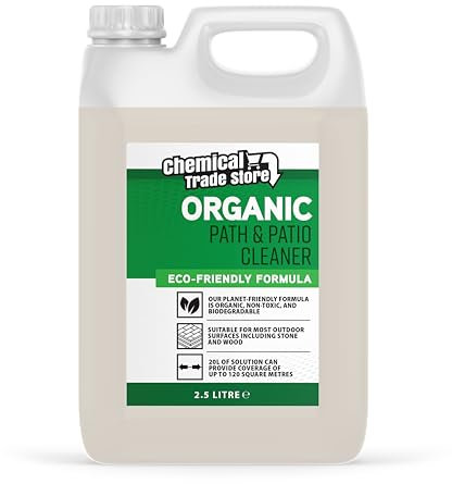 Chemical Trade Store - Limpiador concentrado orgánico para caminos, terrazas y patios, apto para mascotas, sin lejía, respetuoso con el medio ambiente, elimina moho, musgo, algas, ideal para