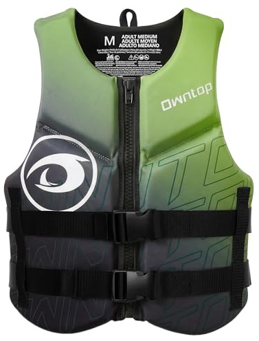 Owntop Chaleco de Ayuda a la Flotabilidad para Adultos | Chaleco de Flotabilidad de Neopreno | Chaleco de Natación Plegable y Ligero con Doble Hebilla | para Kayak, Paddle y Pesca