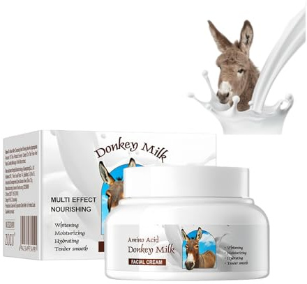 Grospe Donkey Milk Cream, Organic Milk Body Lotion, Moisturising Rejuvenating Natural Skincare, Skin Tone Hydrating Firming for Face & Body for All Skin Types 120g