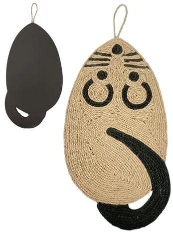 Tavola Graffiante Per Gatti,Sisal Naturale Resistente All'Usura Con Forma Di Topo,Graffiatoio Protettore Mobili per Gatti - Per Gattini Di Piccola Media E Grande Taglia Per Giocare Esercitarsi E Ripos